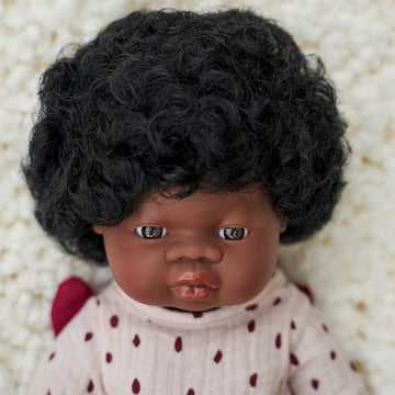 Miniland Educational - 15'' Anatomically Correct Baby Doll, African Girl
