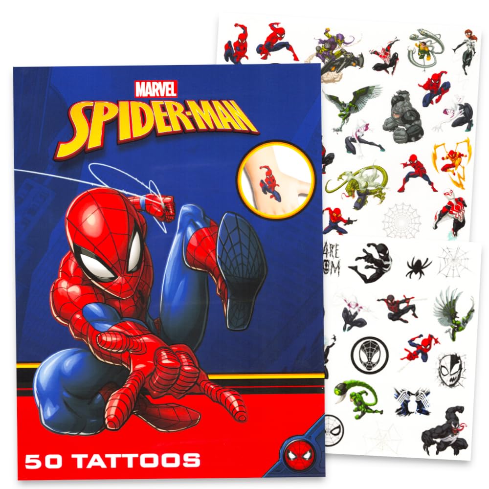 Marvel Super Hero Temporary Tattoos Set - 150 Avengers & Ninja Turtles Tattoos with Reward Stickers - Fun Party Favors