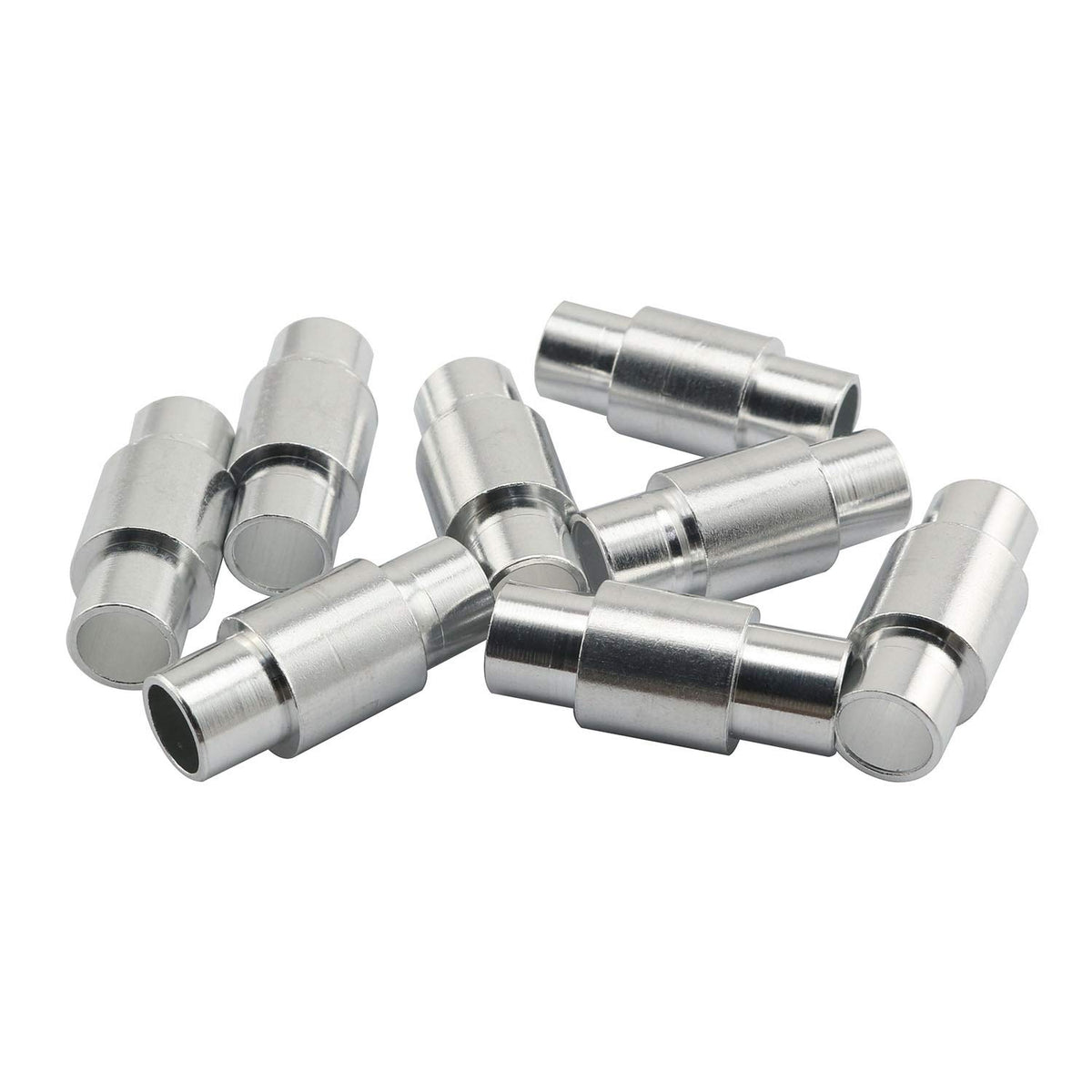 RLECS 8pcs 6mm Aluminum Long Sleeve Inline Roller Skate Wheels Replacement Spacers High Performance Scooter Skateboard Wheel Bea