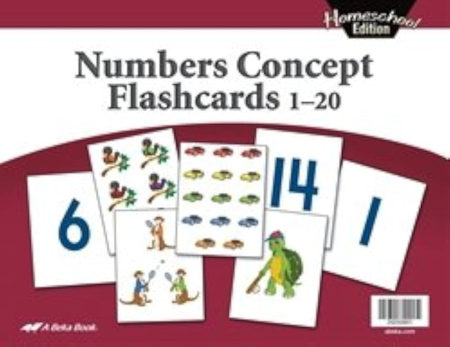 Homeschool Numbers Concept Flashcards  Abeka 4 To 5 Year Old Kindergarten Mathematics Development Number Recognition Cards