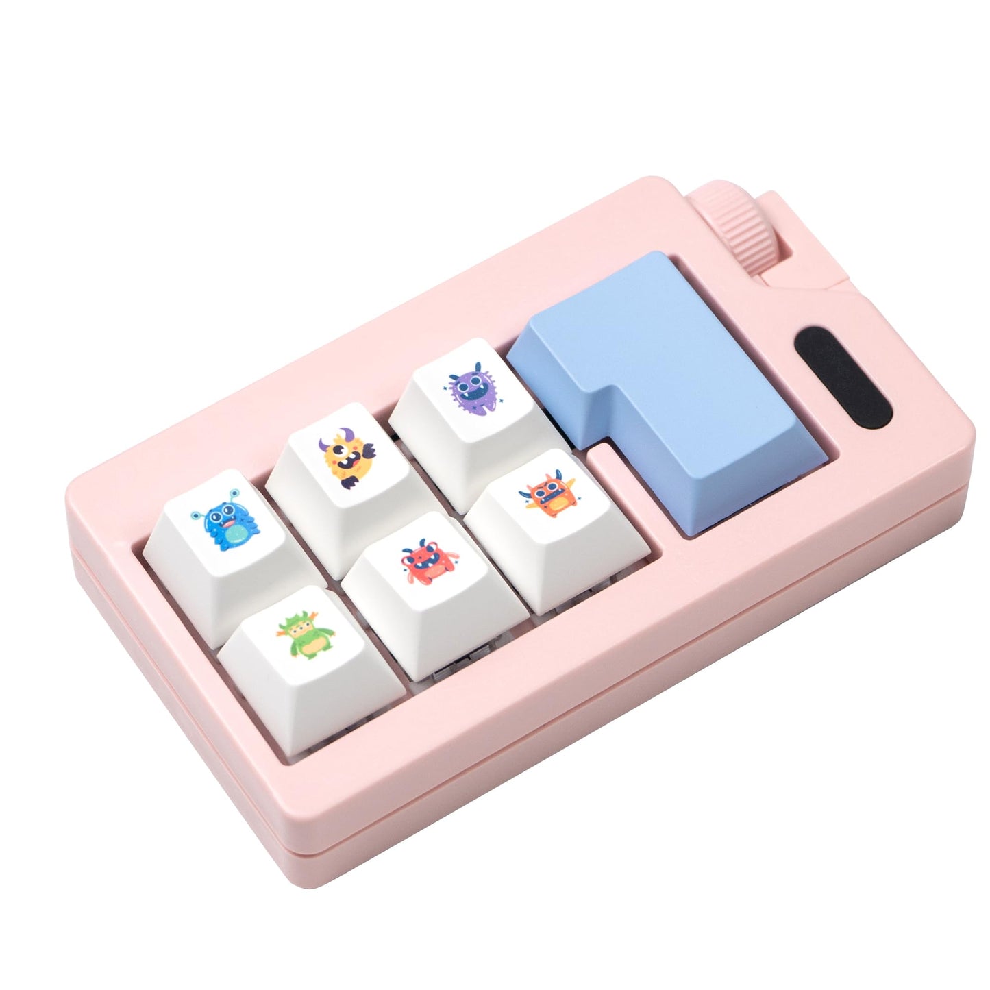 Keyboard Fidget Toy - Loud Keyboard Fidget Clicker Cute Keyboard Clicker Fidget Button Stress Relief Fidget for mature-themed to Relief Stress (Pink)