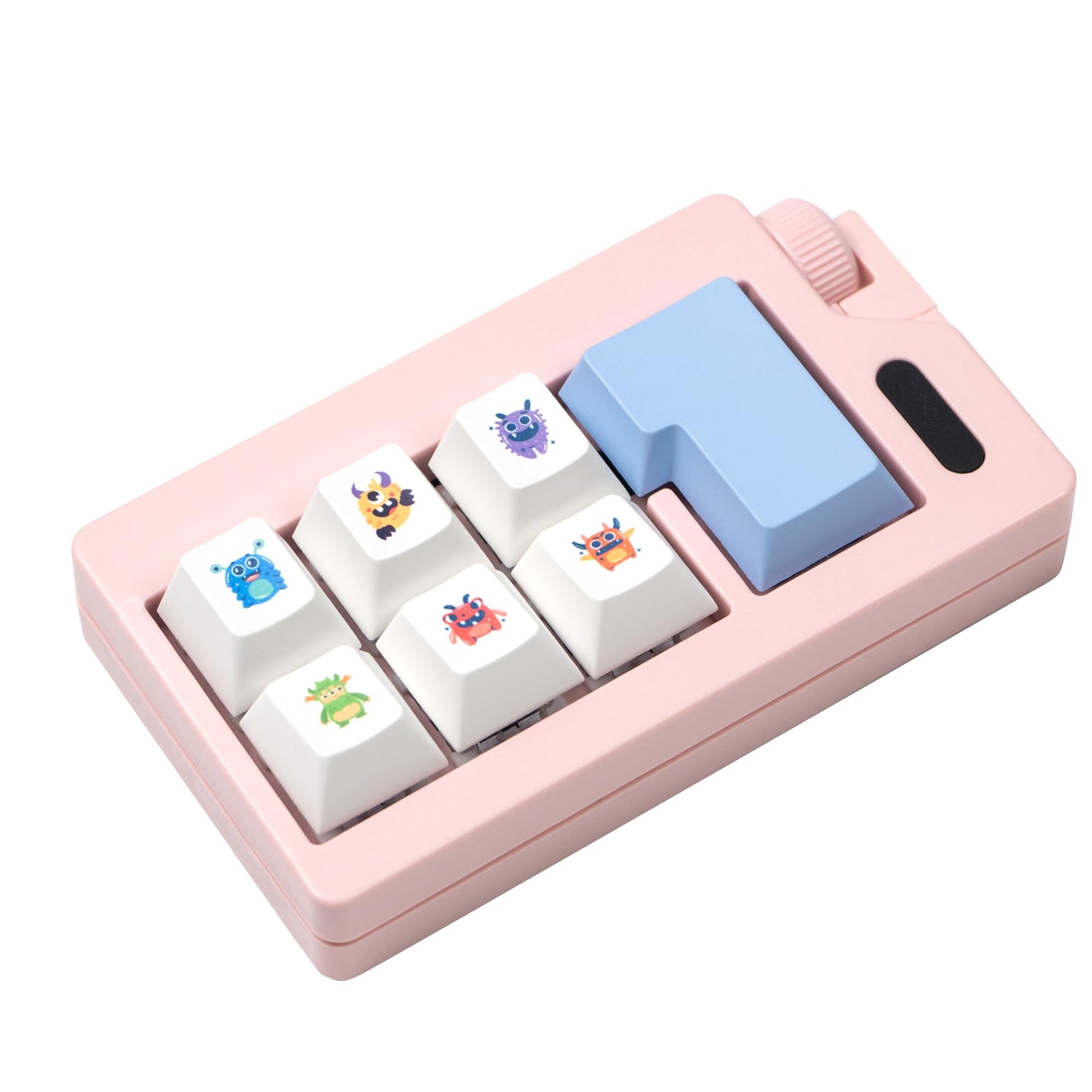 Keyboard Fidget Toy - Loud Keyboard Fidget Clicker Cute Keyboard Clicker Fidget Button Stress Relief Fidget for mature-themed to Relief Stress (Pink)