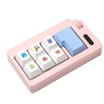 Keyboard Fidget Toy - Loud Keyboard Fidget Clicker Cute Keyboard Clicker Fidget Button Stress Relief Fidget for mature-themed to Relief Stress (Pink)