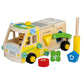 MeadawgsWooden Nut And Bolts Toy Wooden Construction Building Set For Kids Preschool Garbage Truck|Toys & Hobbies