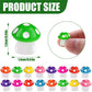 DIYDEC 100pcs Mini Resin Mushroom 8 Colors Small Mushrooms Figures Tiny Resin Mushrooms Plastic Little Miniature Mushrooms Bulk