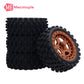 Mesimsple Pre Glued Plastic Wheel And Rubber Tire Ara550114 For 1/18 Typhon Grom Series Upgrade Parts Black