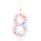 Birthday Candles, 0-9 Number Macaron Cake Candles Glitter Cake Topper Decorations for Wedding Anniversary Birthday Party (8)