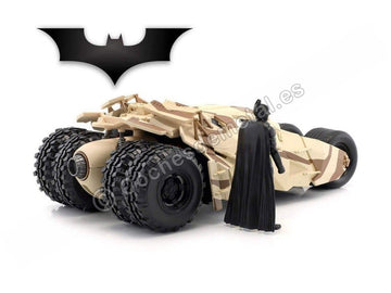 Jada Toys 1: 24 Scale The Dark Knight Batmobile Die-Cast Vehicle With Batman Figure, Multicolor