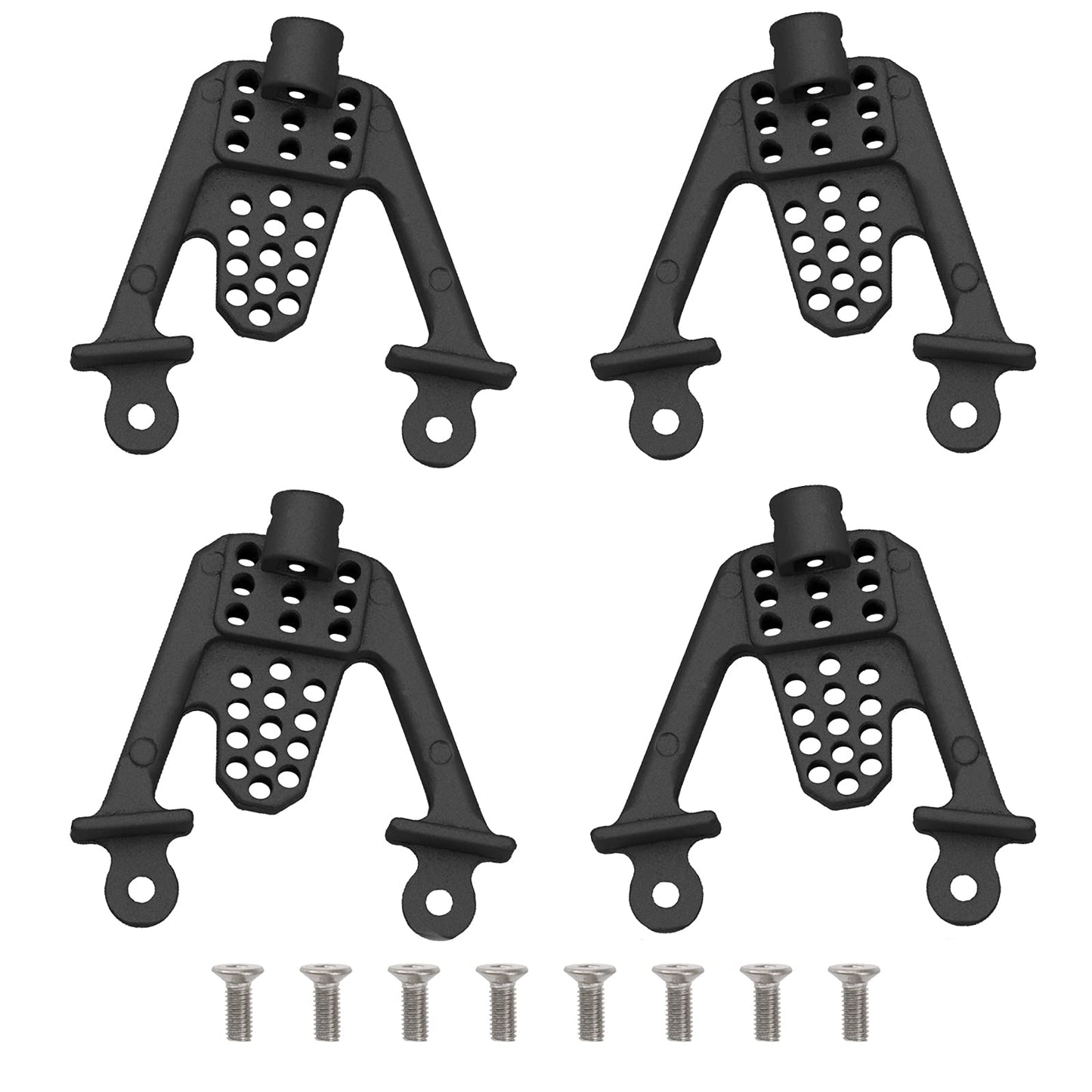 Sharegoo Aluminum Alloy Front Rear Shock Tower Bracket Mount Damper Hoops Compatible With Axial Scx10 1/10 Scalerc Crawlers Car