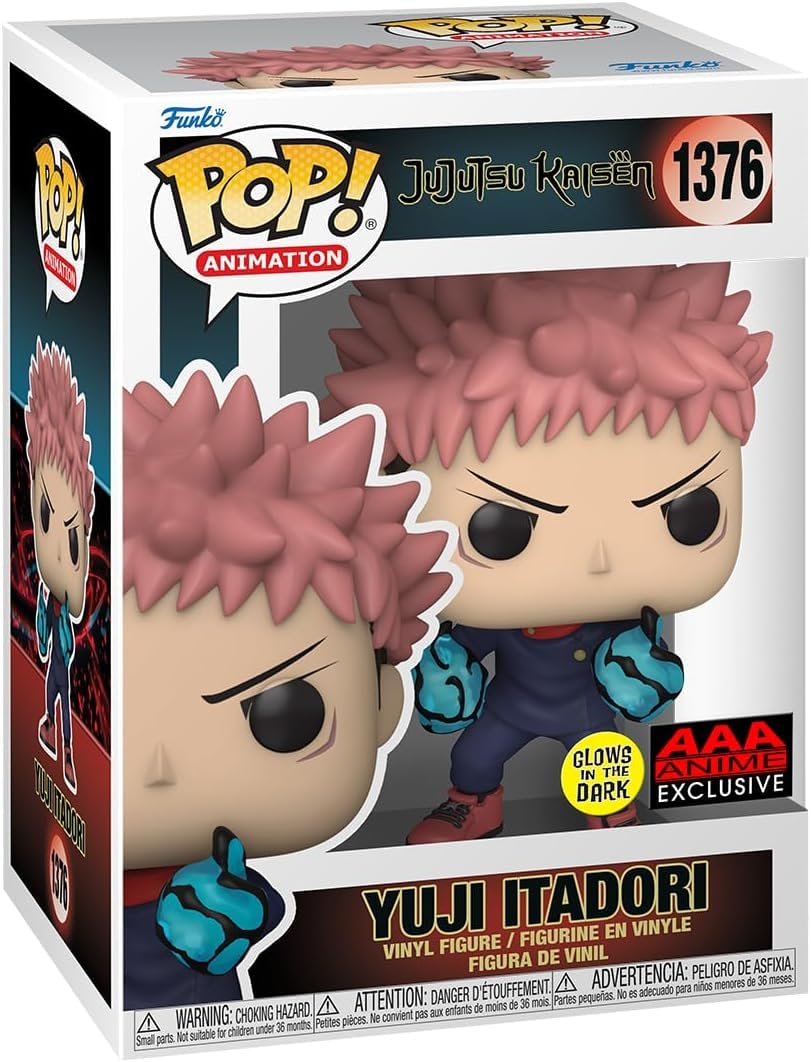 Pop! Animation: Jujutsu Kaisen - Yuji Itadori (Divergent Fist) Gitd Exclusive Bundled With Compatible Box Protector Case