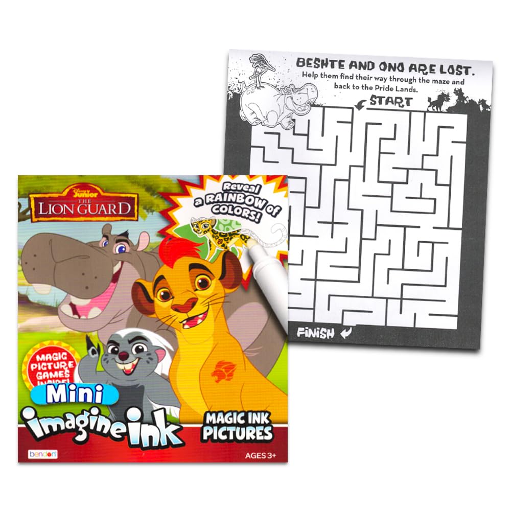 Imagine Ink Coloring Book Set for Toddlers Kids - 3 Magic Ink Books Featuring Paw Patrol, Thomas the Train, Lion Guard with Invi