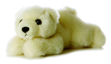 Aurora® Adorable Mini Flopsie™ Lil' Slushy™ Stuffed Animal - Playful Ease - Timeless Companions - White 8 Inches