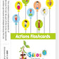Playwayshop | Alphabets Flash Cards For Kids | Action Learning Cards | 30 Laminated & Reusable Cards | Childhood Education | 16