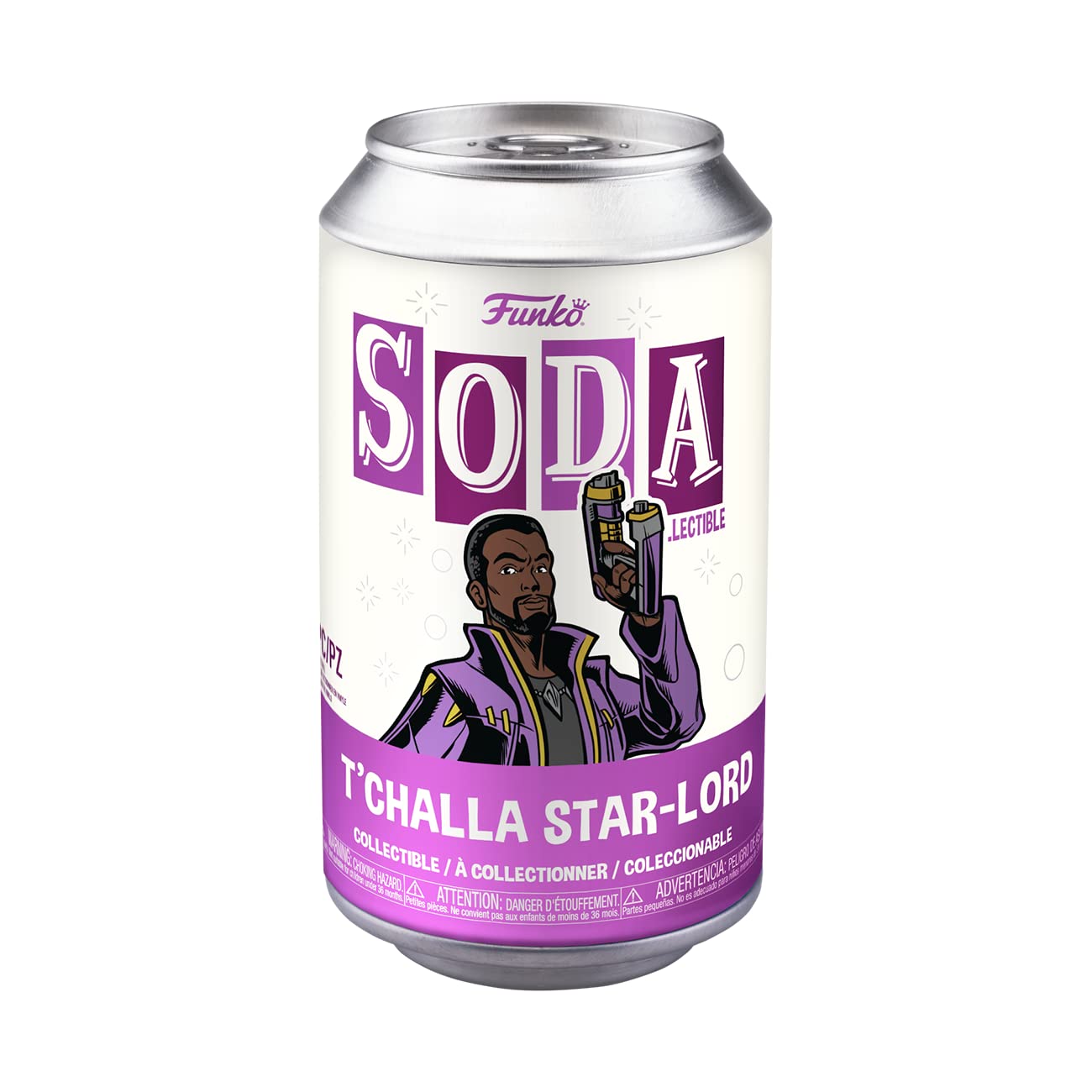 Funko Vinyl Soda: Marvel Friday What If - Starlord T'Challa - 1/6 Odds For Rare Chase Variant - Marvel Comics - Collectable Vinyl Figure - Gift Idea - Official Merchandise - For Kids & Adults