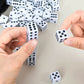 100 Pack 16MM White Dice - Six Sided Standard Opaque White Dice with Black Pips Dots for Board Games (100 Pack)