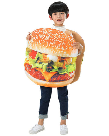 Seasons Halloween Costume Children Hamburg Costume French Fries Costume (Hamburg Costume4-8T), Yellow, Medium