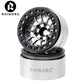 RhinoRC MOZA 1.9 Inch Negative Offset Aluminum Wheel Rim, 4PCS RC Beadlock Wheels for 1/10 RC Crawler Axial SCX10 RR10 Wraith TR