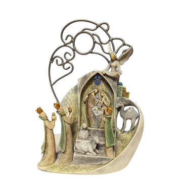 Comfy Hour Faith And Hope Collection Holy Family Christmas Nativity Scene Figurine, Small, Resin Stone