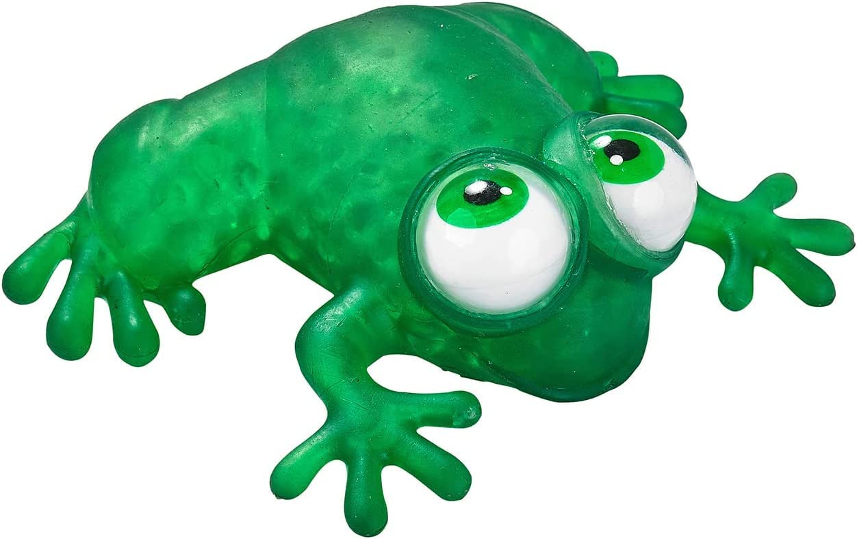 Warm Fuzzy Toys Full Case (12) Floating Eye Animal Squishy Frog | Funny Sensory Fidget Great For Party Favor, Prize Box, Pta Carnival Or School Fundraisers