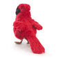 Folkmanis Mini Cardinal Finger Puppet, Red, 1 Ea