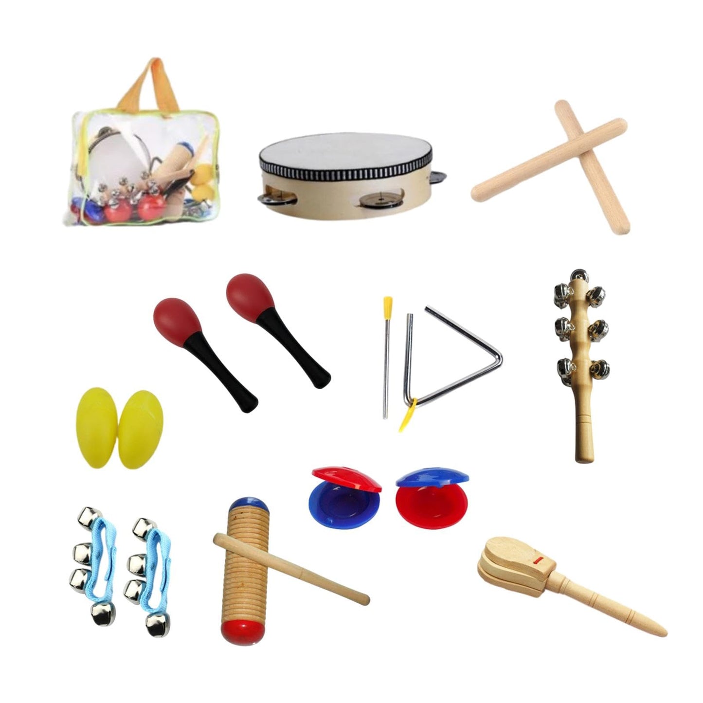 Ilsmysutra 10 Pieces Montessori Percussion Musical Instruments For Boys Girls Preschool