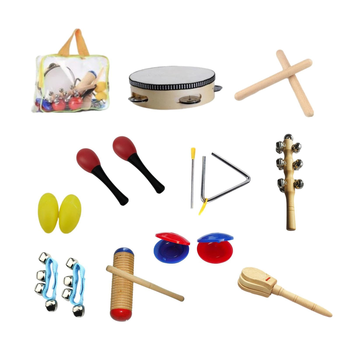 Ilsmysutra 10 Pieces Montessori Percussion Musical Instruments For Boys Girls Preschool