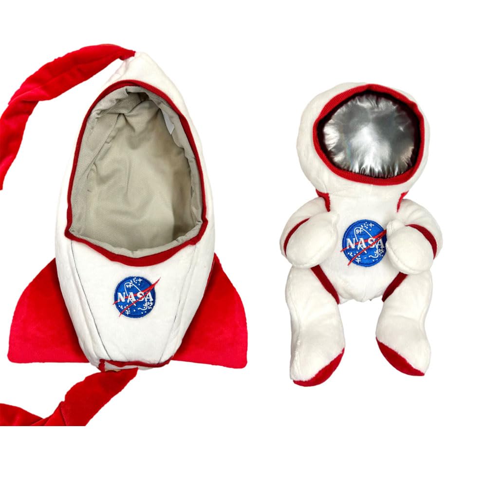The Trendy Turtle Personalized Astronaut Swaddle Baby - Stuffed Animal Keepspirit-inspired flavor and Pouch with Custom Name - 9.5 Inch
