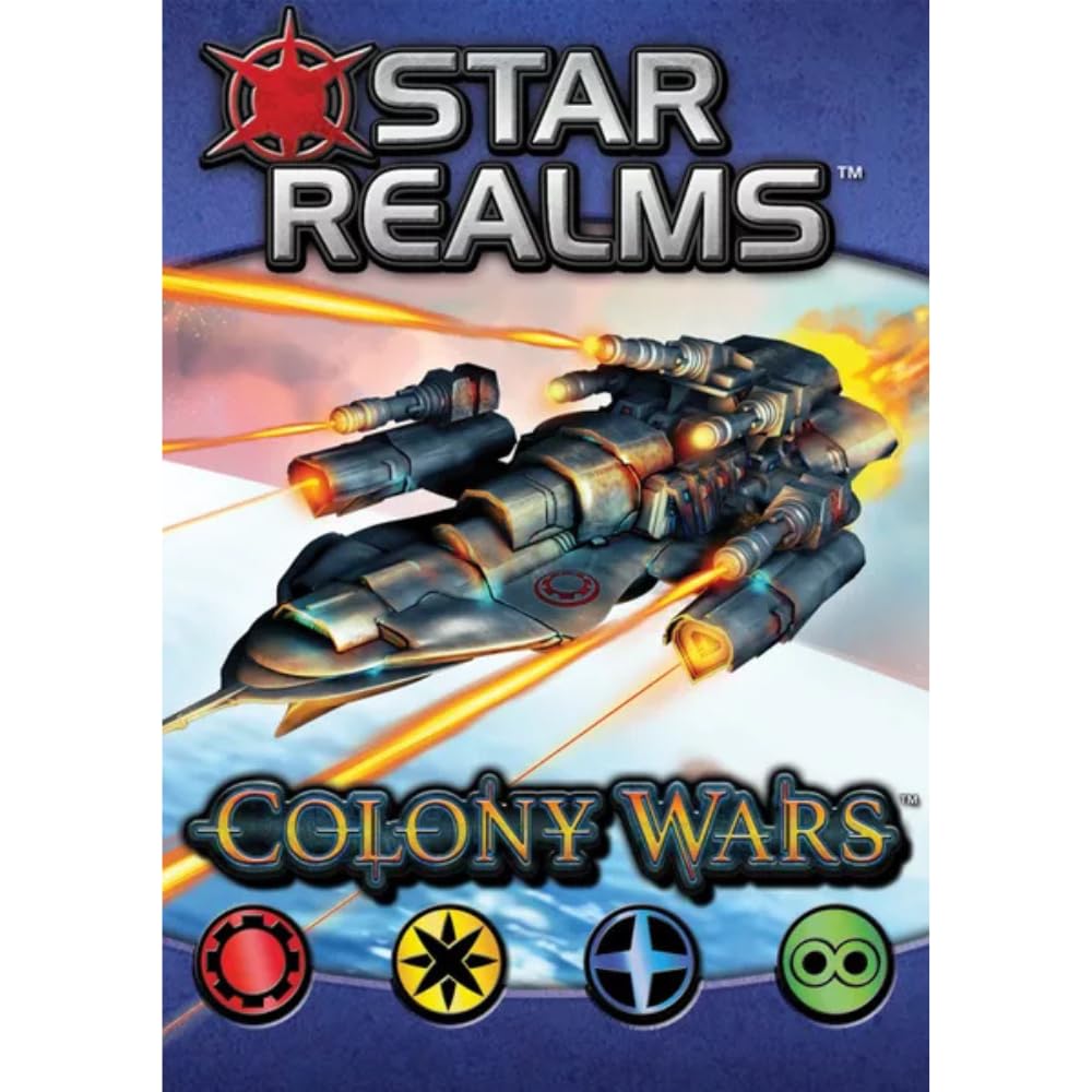 White Wizard Games Star Realms: Colony Wars Deckbuilding Card Game, 145mm x 99mm x 145mm, Paper, White, Model WWG011-EN