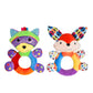 Haha Baby Teething Rattle Toys, Infant Girl Boy Learning Toy Newborn Soft Handbell Grab Shaker Crinkle Squeaky Sensory Travel Ac