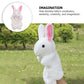 Rabbit Puppet Hand Puppets Easter Bunny Rabbit Hand Puppet Plush Animal Toys Easter Kids for Imaginative Pretend Play Stocking S