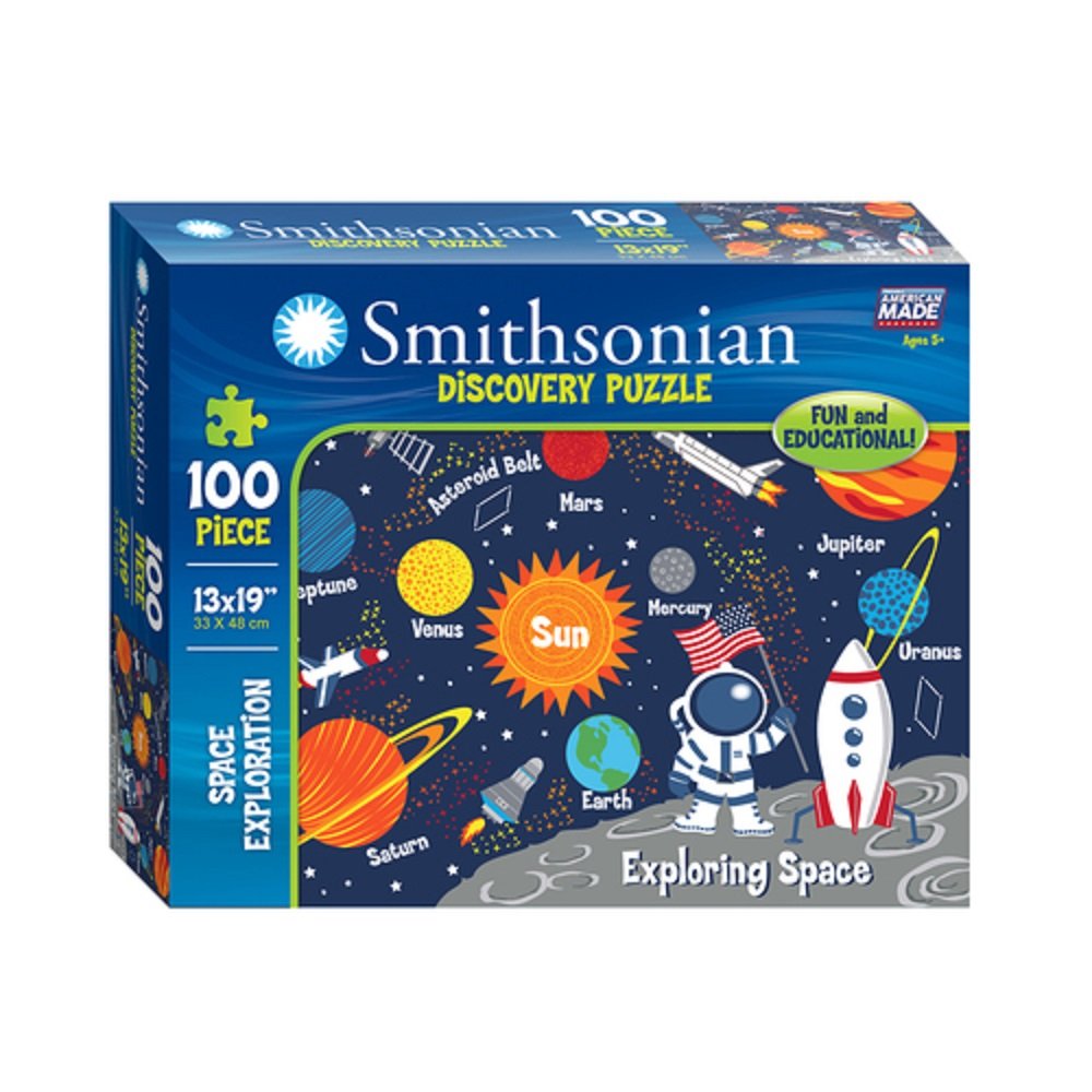 Smithsonian 100-Piece 13' X 19' Space Exploration Discovery Puzzle