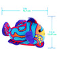 Zhuzhu (Mandarin + Blue Tang Fish 2-Pack C | Stuffed Animals With Motor Inside | Robotic Fish Toys Suitable For Ocean Party Favo