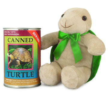 Canned Critters Stuffed Animal: Land Turtle 6''