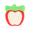Infantino Lil' Nibblers Vibrating Apple Teether -Sensory Exploration And Teething Relief With Soothing Vibrations And Textures, Red Apple