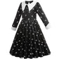Lzh Kid Black Halloween Costume Dress For Girl, Little Kid Cosplay Princess Halloween Outfit With Wig Bag Earrings Socks