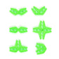 Atwood Toys Box Lox 80 pcs Creative Cardboard Building kit - Construction Toys for Girls and Boys Educational STEM (Neon Green)
