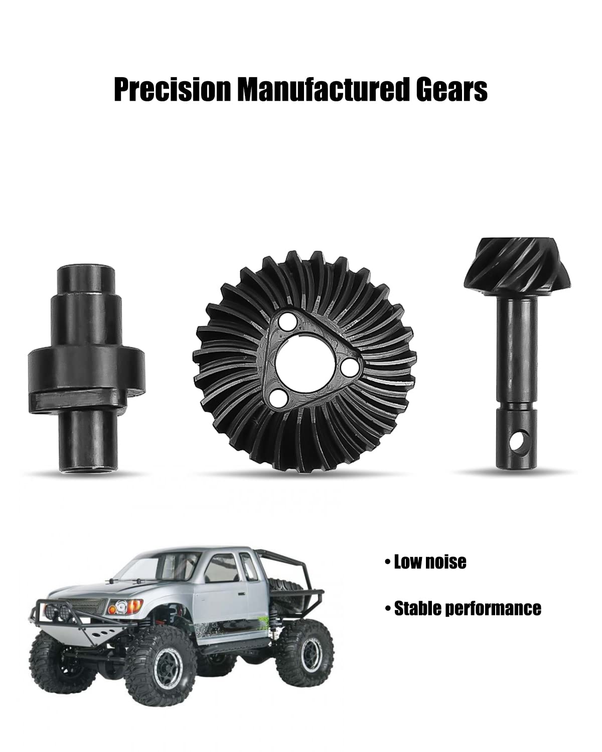 8T/27T HD Steel Overdrive Gear Set Fits for Capra SCX10 II SCX10 III