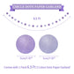 LITAUS, Birthday Decorations, NO DIY - Pack of 16 | Purple Happy Birthday Banner, Honeycomb Balls, Swirls, Garland | Happy Birth