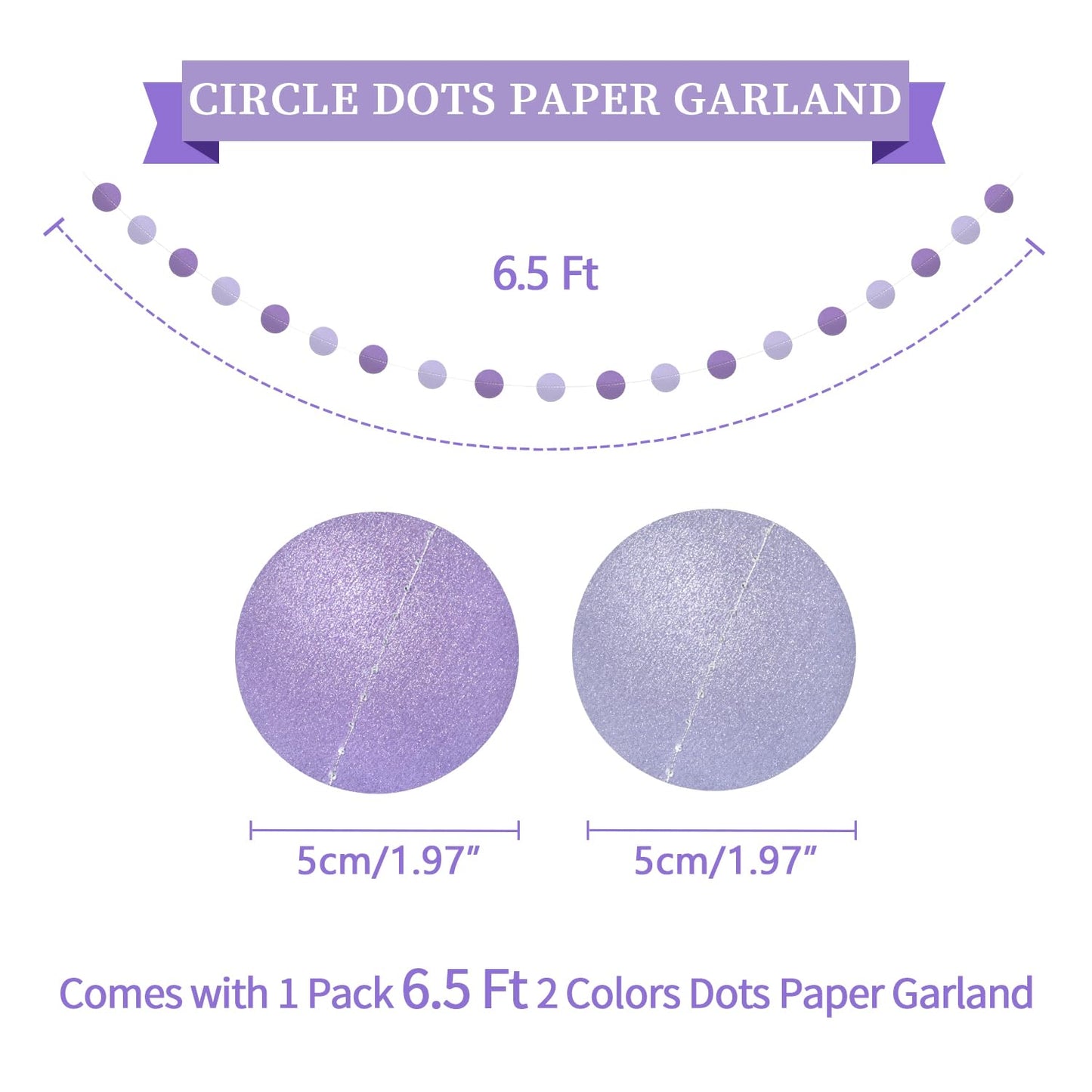 LITAUS, Birthday Decorations, NO DIY - Pack of 16 | Purple Happy Birthday Banner, Honeycomb Balls, Swirls, Garland | Happy Birth