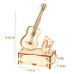 Yii Wmoc 3D Wooden Puzzles For Adults Wooden Music Box Kits Guitar Building Model Desktop Decoration Diy3D Puzzle Toys To Creati