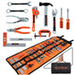 BLACK+DECKER Kids Tool Bag Set 13-Piece Junior Roll Up Bag Pretend Play Tools, Hammer, Phillips Screwdriver, Pliers, Adjustable