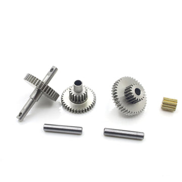 Raflot Stainless Steel 16.6:1 Transmission Gear Set with 11 Tooth Motor Pinion for TRX4M 1/18 RC Crawler Car Upgrade