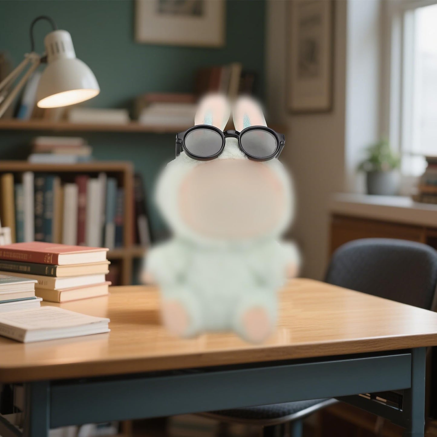 4pcs Doll Glasses  4 Colors Plastic Doll Dress up Eyeglasses Toy Glasses Costume Accessories Compatible with 5.12 Inch Figures (White  Black  Tortoiseshell  Purple)