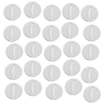 Litko Paper Miniature Bases | Slotted Paper Figure Holder | Compatible With Dungeons And Dragons | Game Card Stands (3Mm Clear Acrylic, 25Mm)