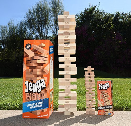 Jenga Giant Family Hardwood Stacking Game (01506-19-noAcc)