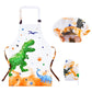 Wernnsai Dinosaur Apron Set - Waterproof Chef Artist Cooking Aprons For Kids Boys Toddler Kitchen Apron With Adjustable Strap Pocket Chef Hat And Mittens For Baking Painting (Extra Small, 2-5 Years)
