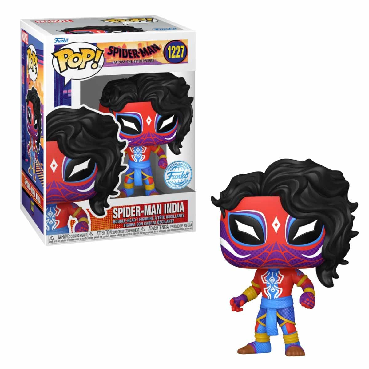 Funko Pop Spider-Man India #1227 - Vinyl Collectible Figure - Red and Black Exclusive