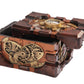 Ptc 7.75 Inch Steampunk Themed Pressure Gauge Box Statue Figurine