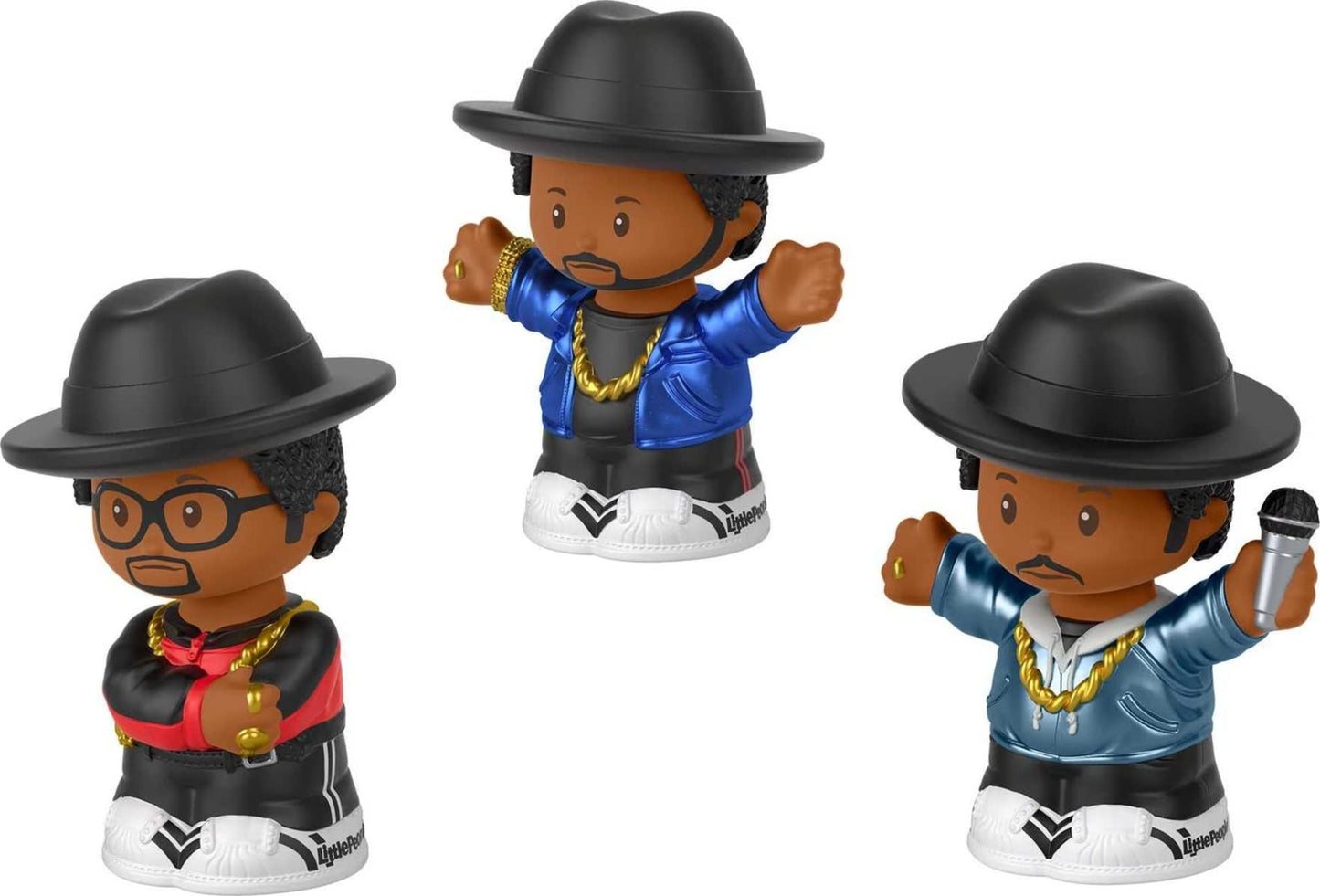 Little People Collector Run DMC Special Edition Set - 3 Figures for Adults, Multi, Plastic - Model GTM02