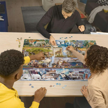 Ravensburger Aimee Stewart: Wild Kingdom Shelves - 2000 Piece Jigsaw Puzzle | Engaging Brain Game | Unique Puzzle Pieces | Fsc-Certified Materials